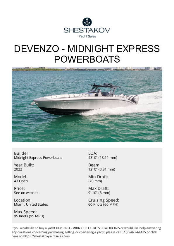 DEVENZO - 43 Open - 2022