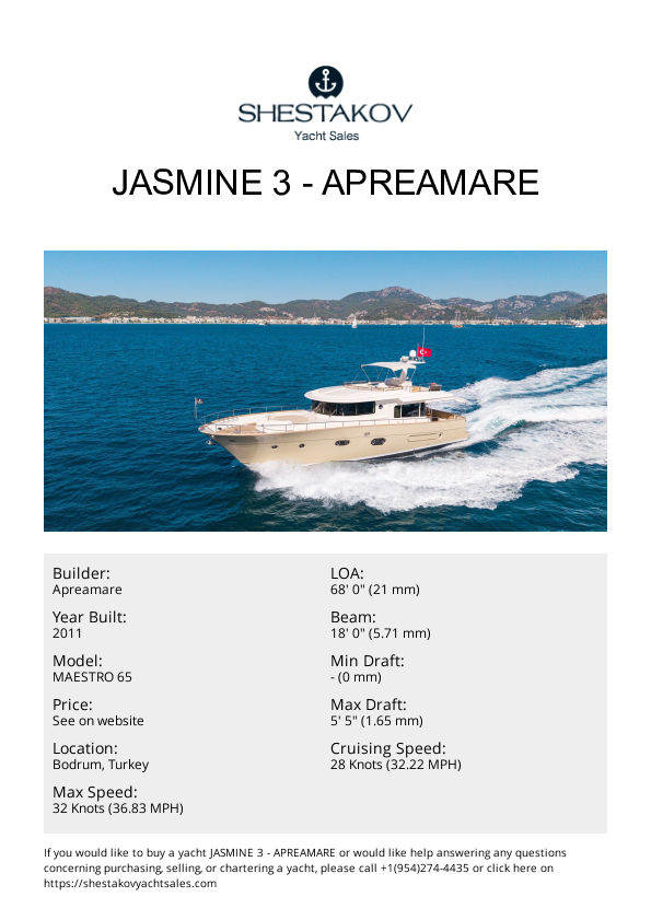 JASMINE 3 - MAESTRO 65 - 2011