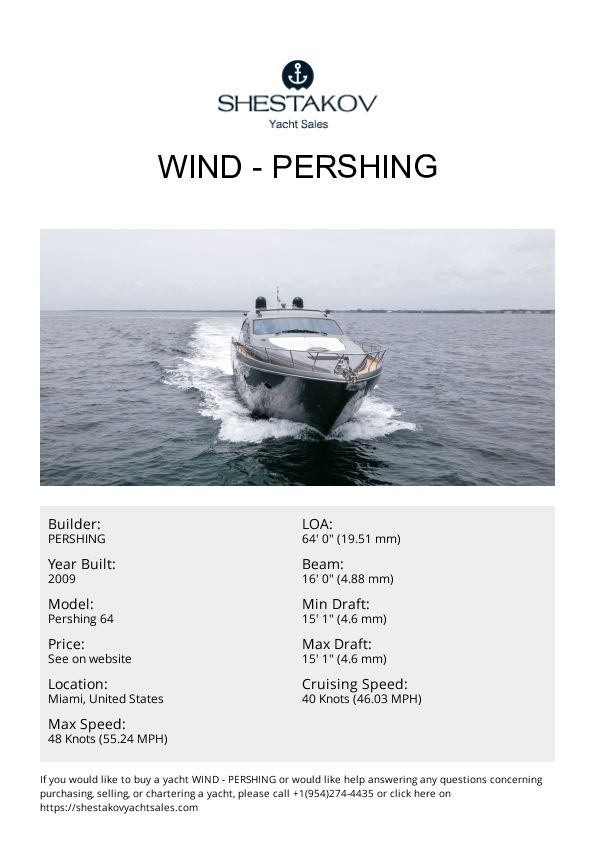 WIND - Pershing 64 - 2009