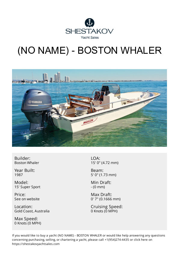 (No name) - 15' Super Sport - 1987