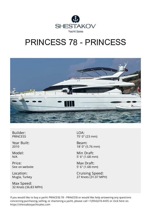 Princess 78 - undefined - 2010