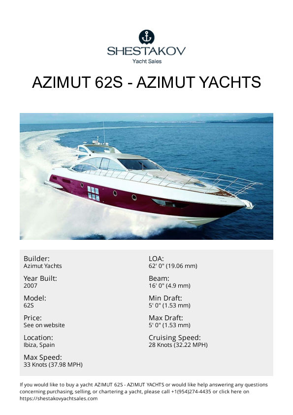 Azimut 62S - 62S - 2007