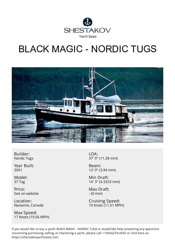 BLACK MAGIC - 37 Tug - 2001