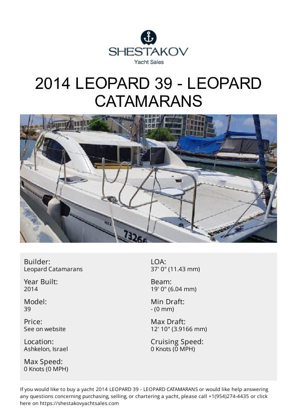 2014 Leopard 39 - 39 - 2014