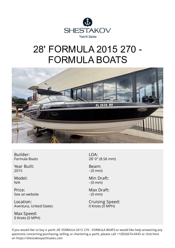 28' Formula 2015 270 - undefined - 2016