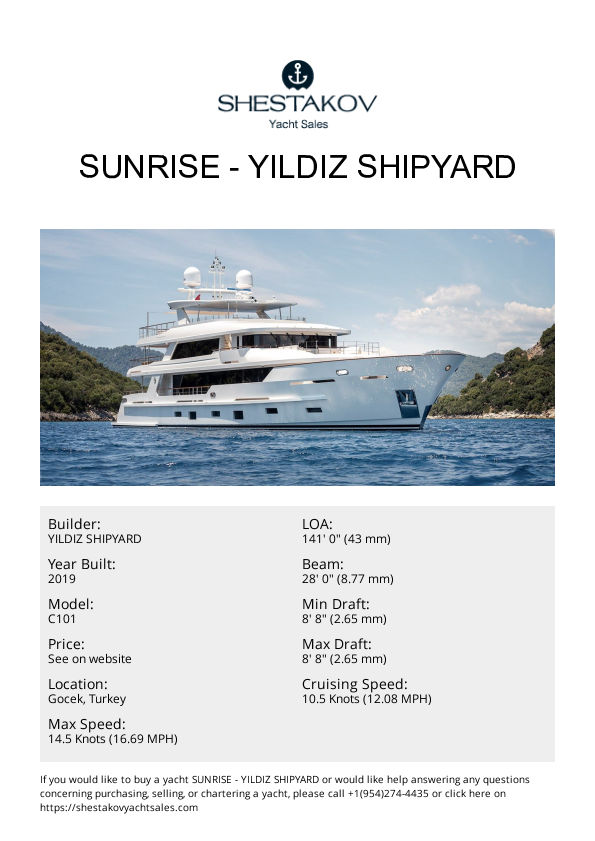 SUNRISE - C101 - 2019