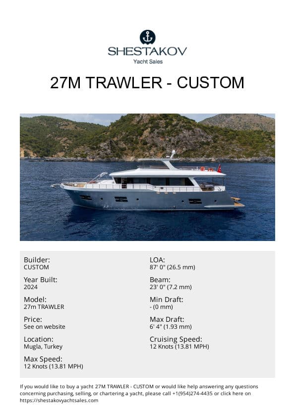 27m TRAWLER - 27m TRAWLER - 2024
