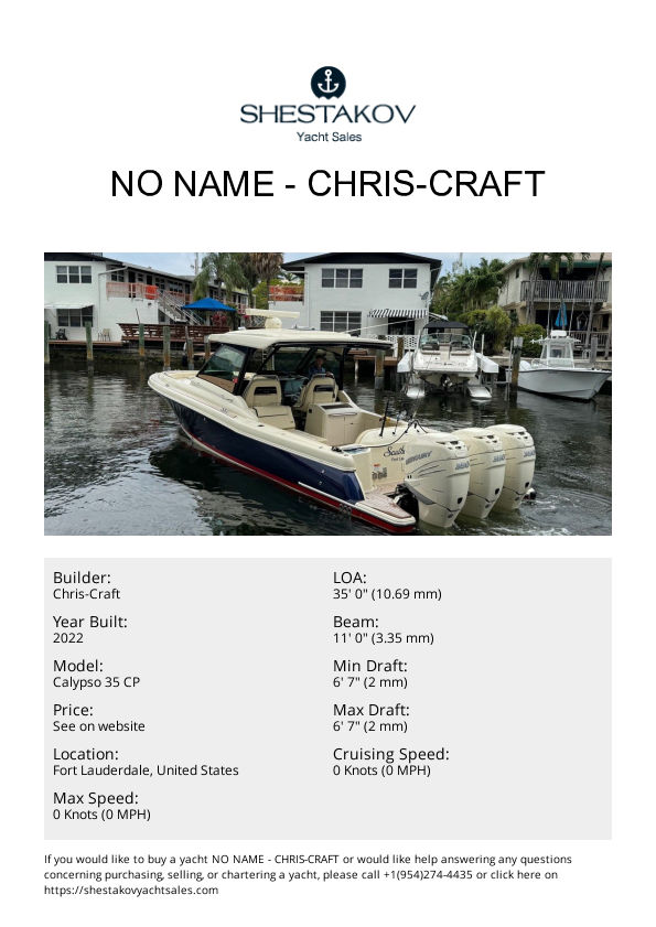 No Name - Calypso 35 CP - 2022