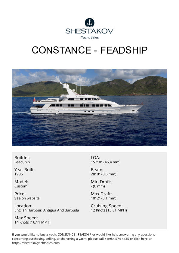 CONSTANCE - Custom - 1986