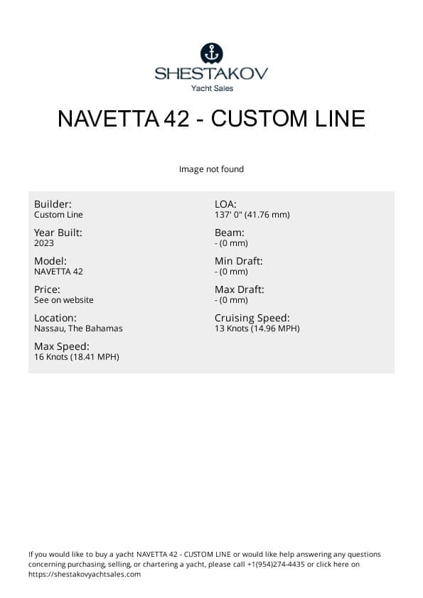 NAVETTA 42 - NAVETTA 42 - 2023