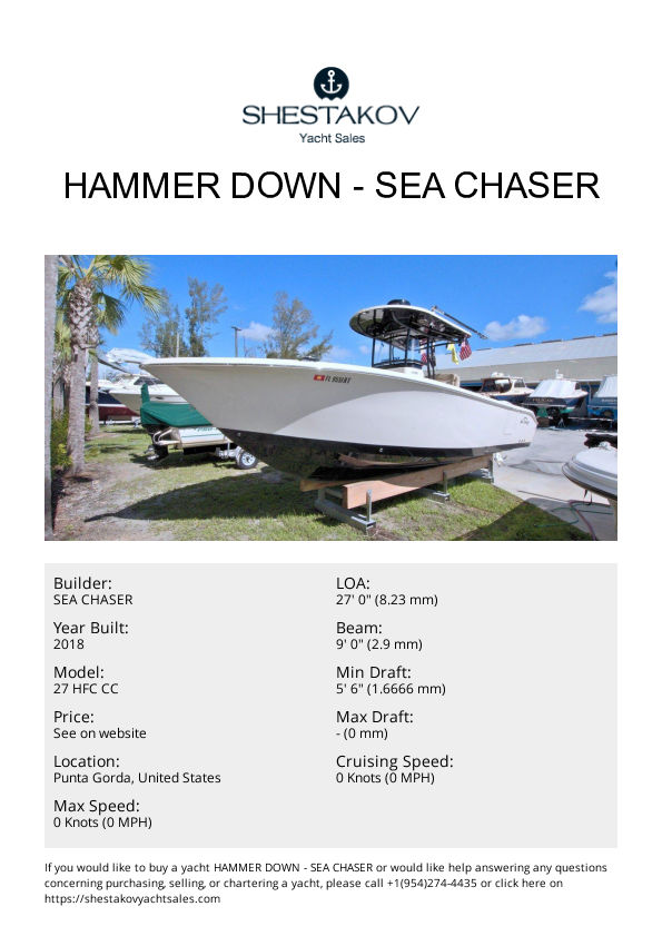 Hammer Down - 27 HFC CC - 2018