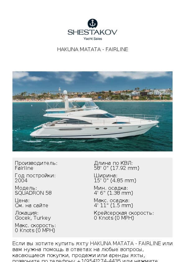 HAKUNA MATATA - SQUADRON 58 - 2004