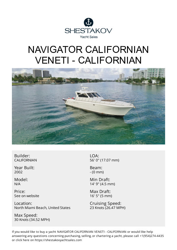 Navigator Californian Veneti - undefined - 2002