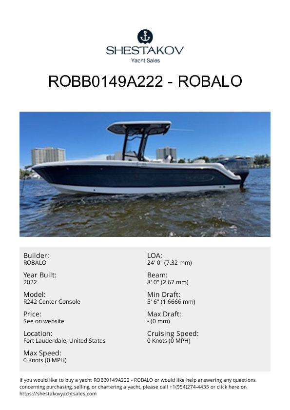 ROBB0149A222 - R242 Center Console - 2022