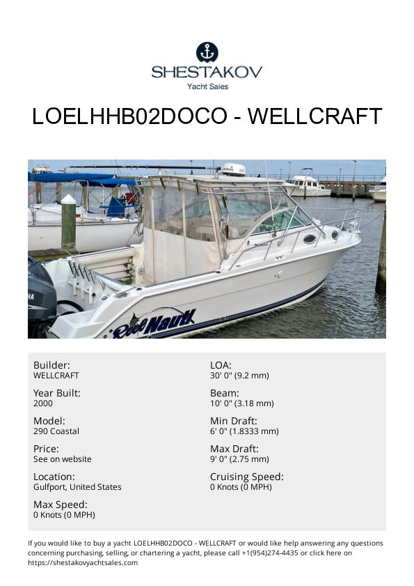 LOELHHB02DOCO - 290 Coastal - 2000