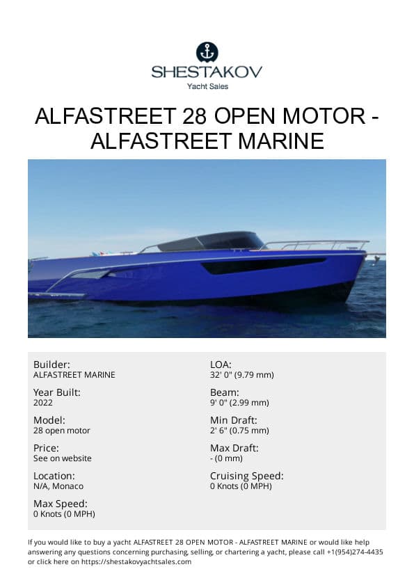 Alfastreet 28 open motor - 28 open motor - 2022