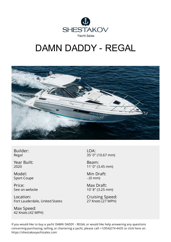 DAMN DADDY - Sport Coupe - 2020