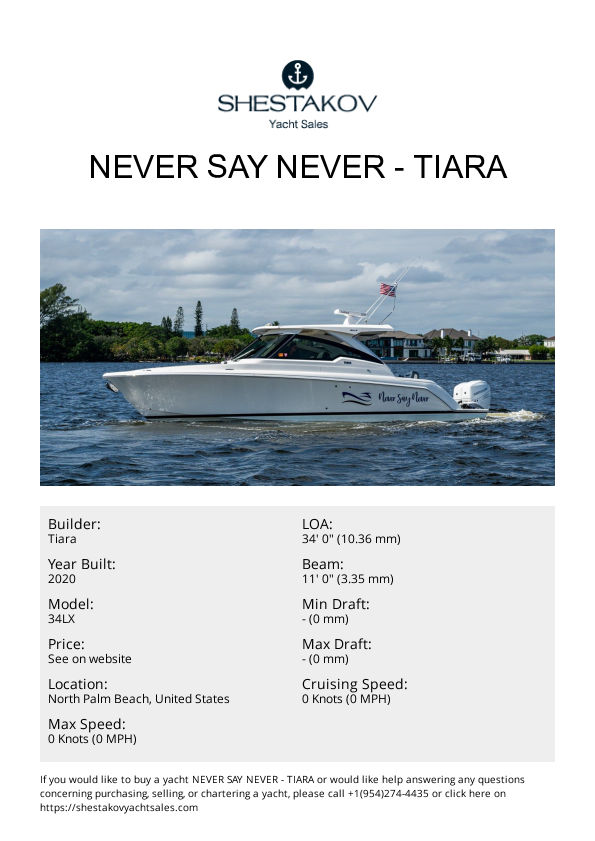 NEVER SAY NEVER - 34LX - 2021