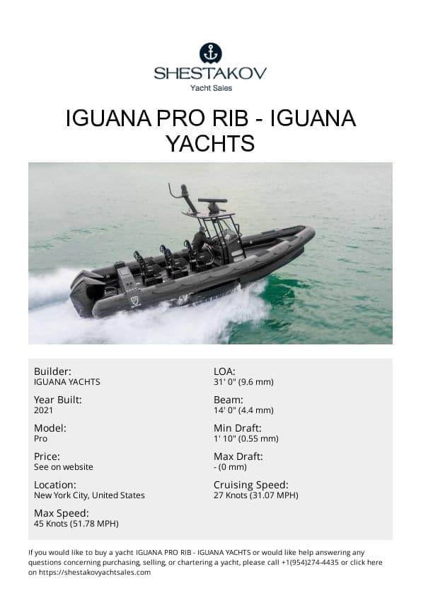 Iguana Pro RIB - Pro - 2021