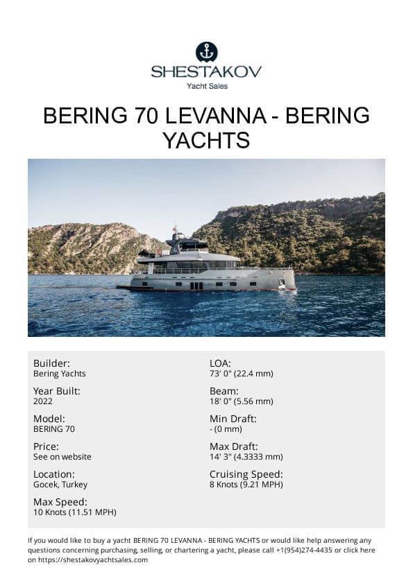 BERING 70 LEVANNA - BERING 70 - 2022