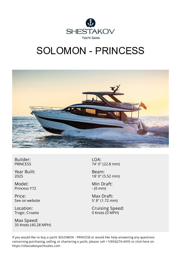 SOLOMON - Princess Y72 - 2025