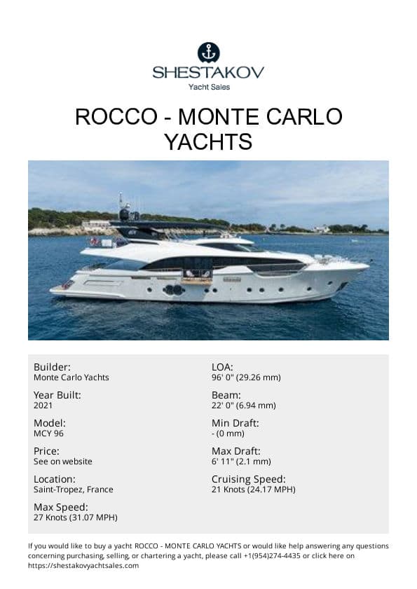 ROCCO - MCY 96 - 2021