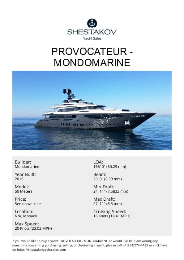 Provocateur - 50 Meters - 2016