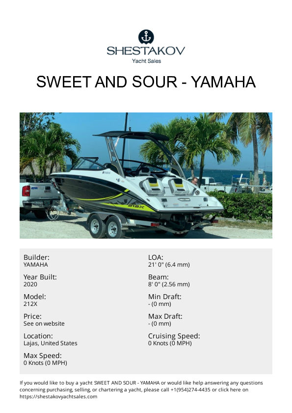 SWEET AND SOUR - 212X - 2020