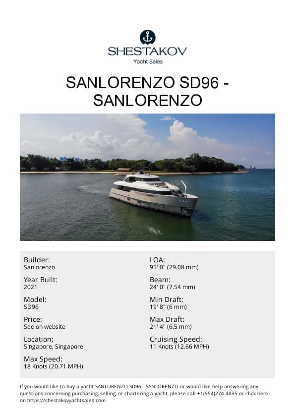 Sanlorenzo SD96 - SD96 - 2021