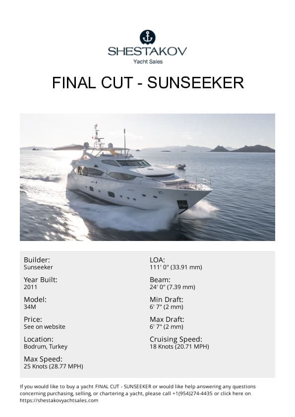 FINAL CUT - 34M - 2011