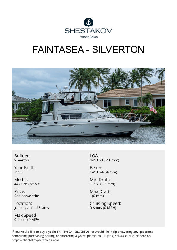 FAINTASEA - 442 Cockpit MY - 2000