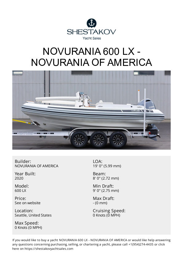 NOVURANIA 600 LX - 600 LX - 2020