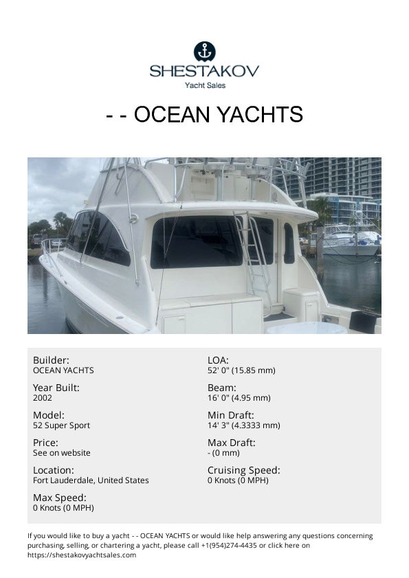 - - 52 Super Sport - 2002