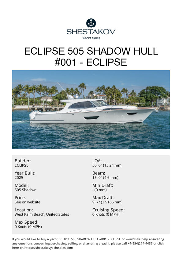 ECLIPSE 505 Shadow Hull #001 - 505 Shadow - 2025
