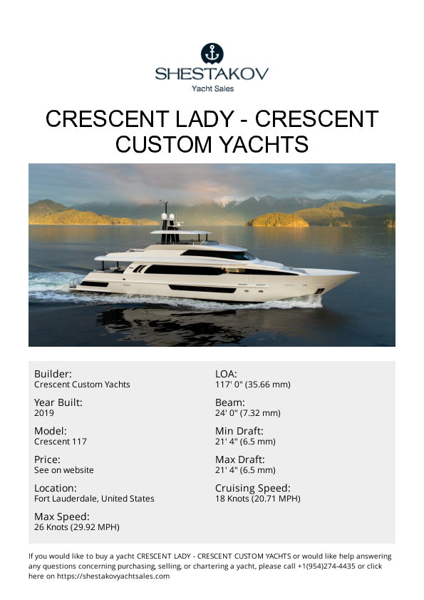 CRESCENT LADY - Crescent 117 - 2020