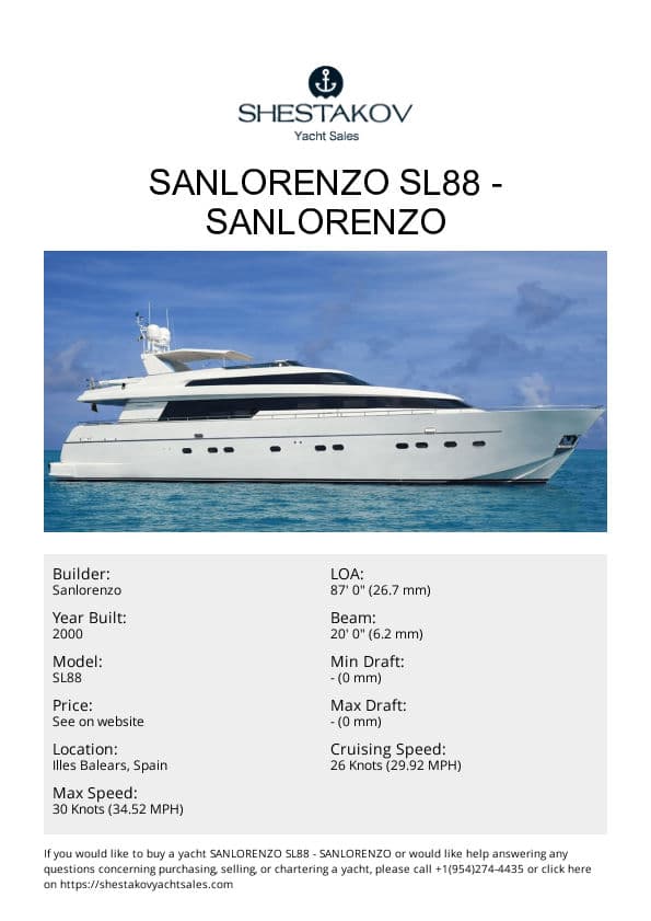 Sanlorenzo SL88 - SL88 - 2000