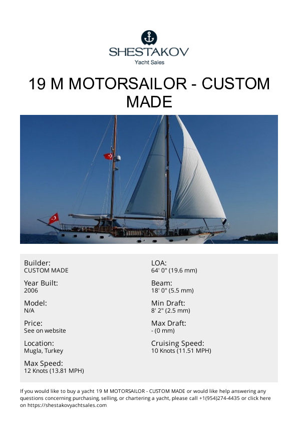 19 M Motorsailor - undefined - 2006