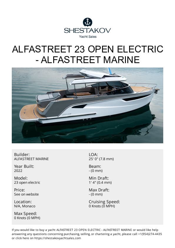 Alfastreet 23 open electric - 23 open electric - 2022