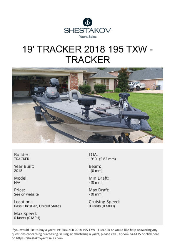 19' Tracker 2018 195 TXW - undefined - 2018