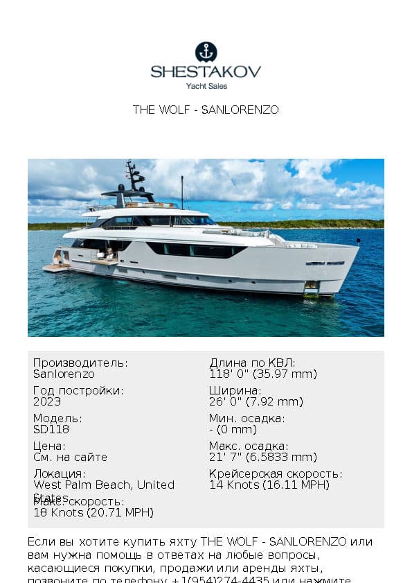 THE WOLF - SD118 - 2023