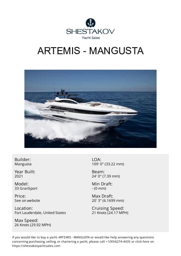 ARTEMIS - 33 GranSport - 2021