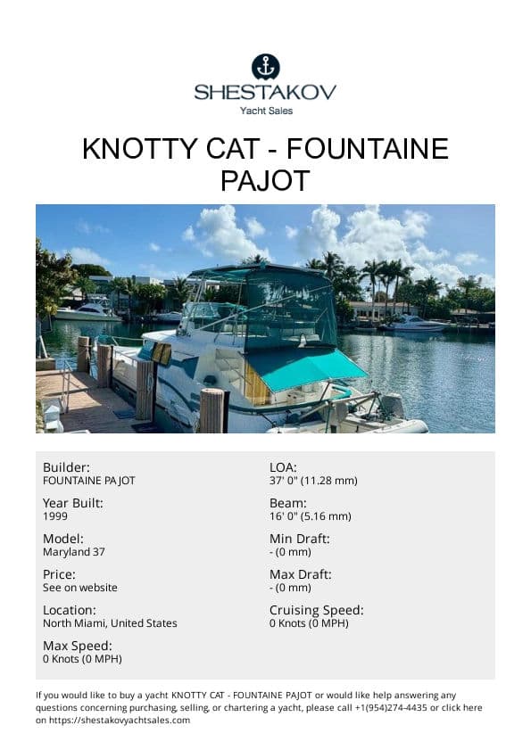 Knotty Cat - Maryland 37 - 1999