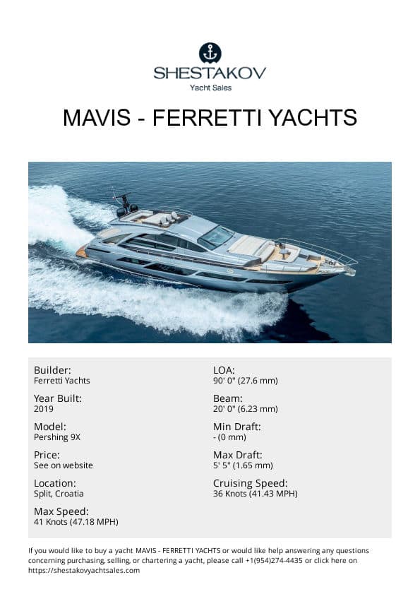MAVIS - Pershing 9X - 2019