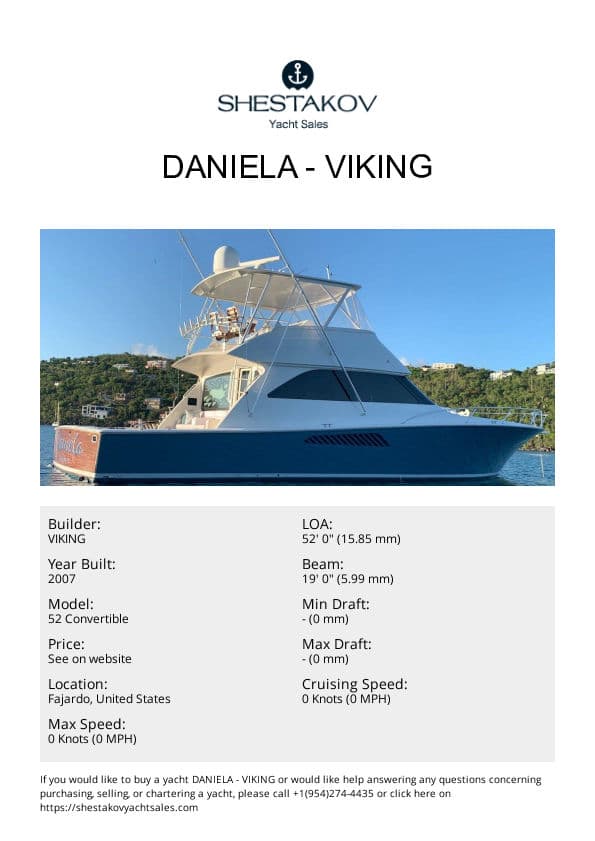 Daniela - 52 Convertible - 2007