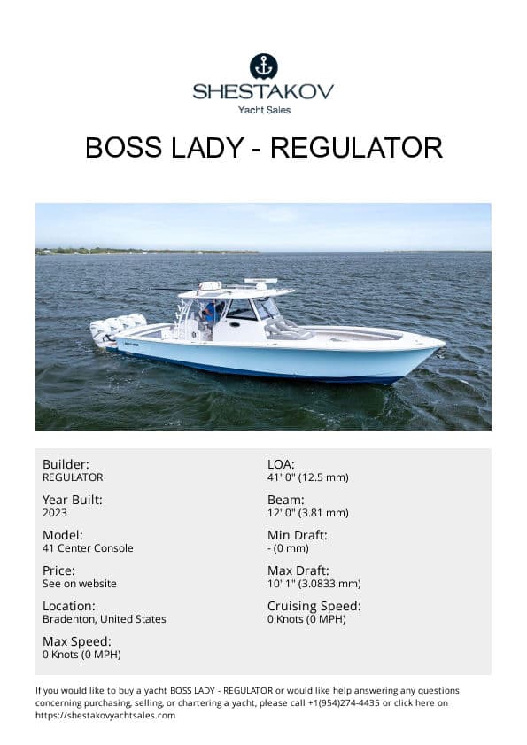 Boss Lady - 41 Center Console - 2023