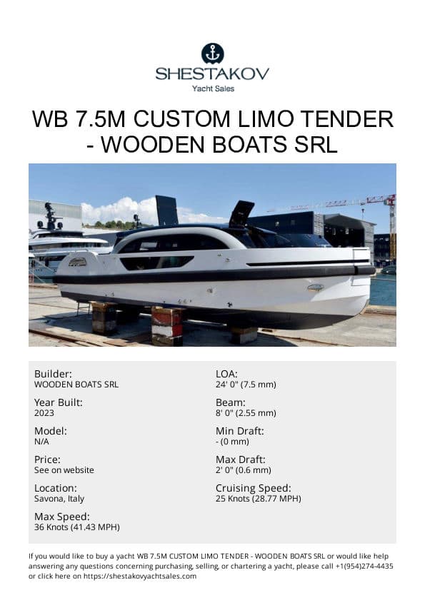 WB 7.5m CUSTOM LIMO TENDER - undefined - 2023
