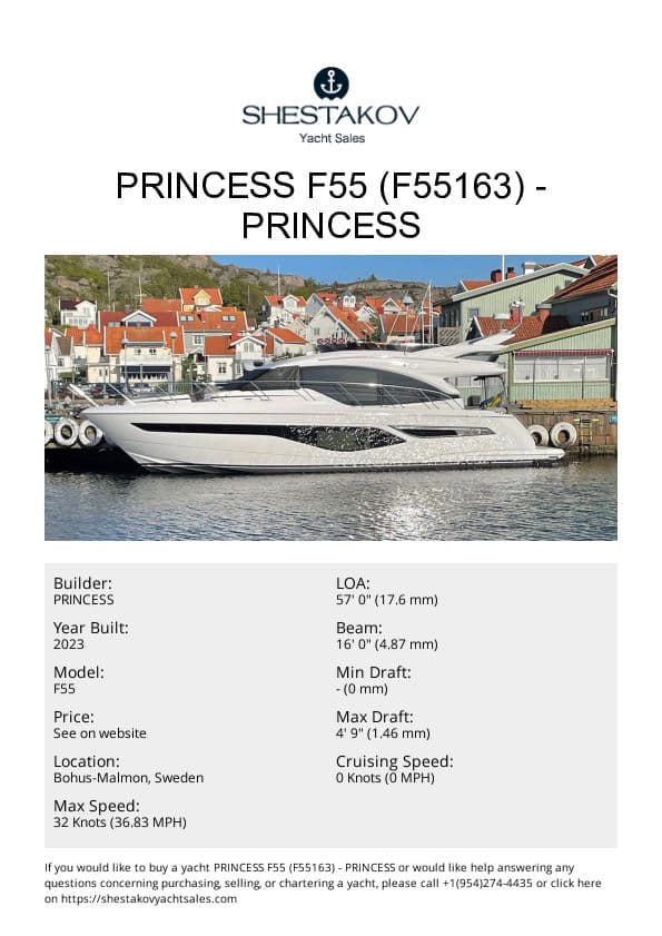 Princess F55 (F55163) - F55 - 2023