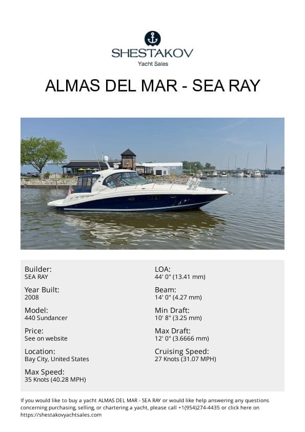 ALMAS DEL MAR - 440 Sundancer - 2009