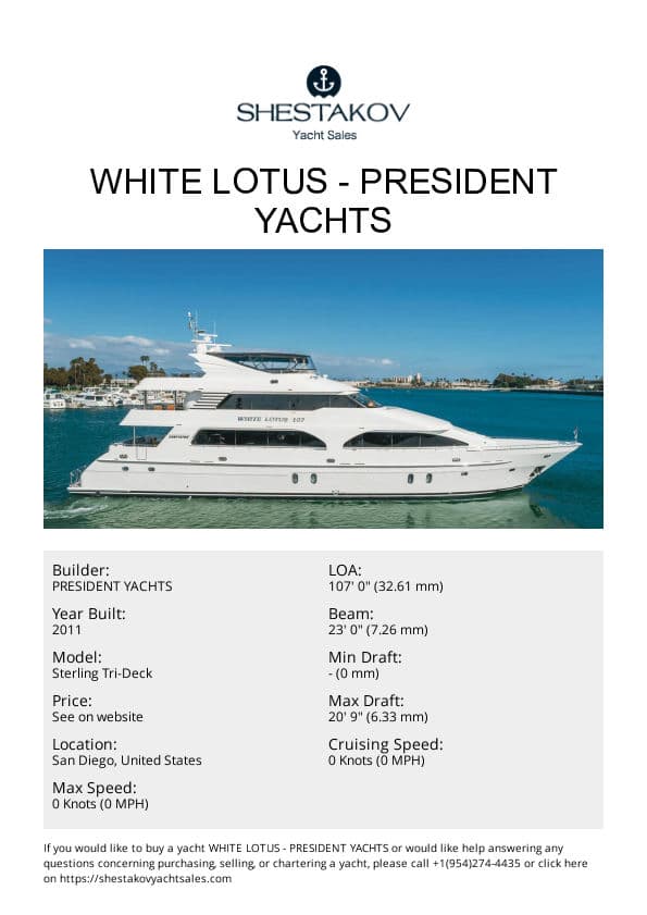 White Lotus - Sterling Tri-Deck - 2011