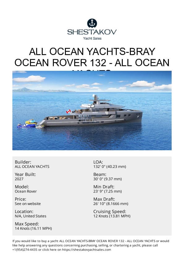 All Ocean Yachts-Bray Ocean Rover 132 - Ocean Rover - 2027